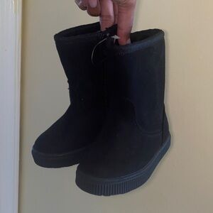 Baby girl Black Suede Boots